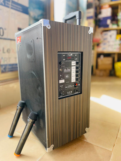 Boombox HS 612 avec 2 micros baladeurs , 12000 w